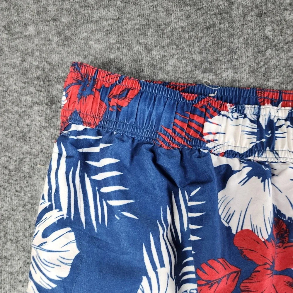 Foundry Swim Trunks Mens 3XL Blue Floral Tropical‎ Cargo Board Shorts